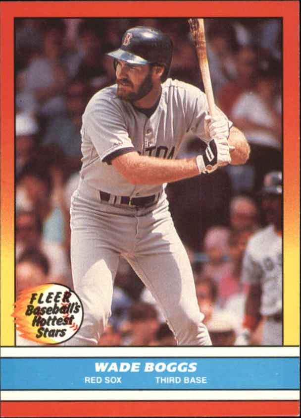 1988 Fleer Hottest Stars Baseball Cards        002      Wade Boggs